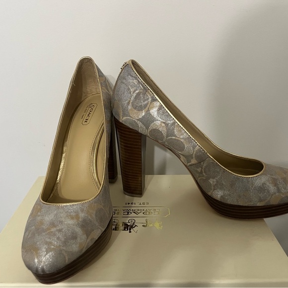 Brown Coach Pumps - Picture 3 of 5
